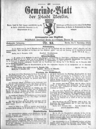 1919,45: Nr. 45, 9. November 1919