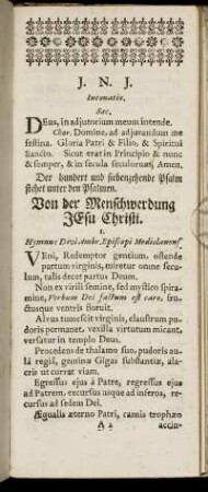 Von der Menschwerdung Jesu Christi. - Beym Begräbnissen.