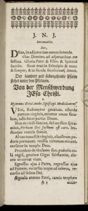 Von der Menschwerdung Jesu Christi. - Beym Begräbnissen.