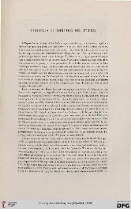 14: Exposition du boulevard des Italiens