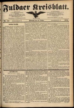 Ausgabe vom Mittwoch, den 19. Oktober 1904.