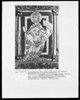 Tragaltar des heiligen Gregorius — Schmalseite mit den Propheten Naum, Malachias und Elchias — Der Prophet Elechias