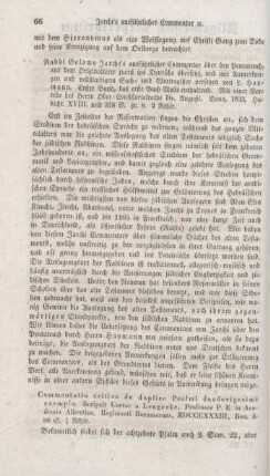66-67 "Commentario critica de duplice Psalmi duodevigesimi exemplo" von Cäsar von Lengerke