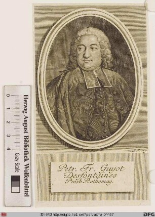 Bildnis Pierre-François Guyot Desfontaines, abbé