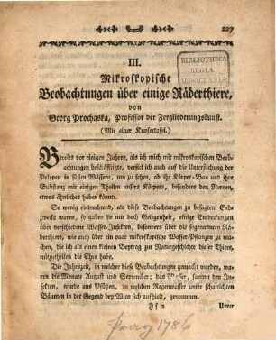 Mikroskopische Beobachtungen über einige Räderthiere