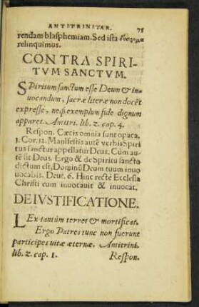 Contra Spiritum Sanctum.