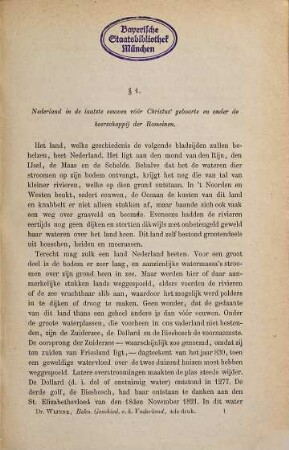 Beknopte geschiedenis van het vaderland door J[an] A[dam] Wijnne