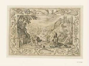 Rebecca und Eliezer, Blatt 3 der Folge "Landschaften"