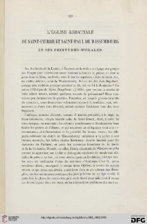 2.Ser. 1.1862/63: L' églises abbatiale de Saint-Pierre et Saint-Paul de Wissembourg et ses peintures murales