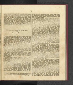 Manuscript des Jahres III. (1794-1795.)