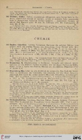Chemie (Nr. 303 - 319)