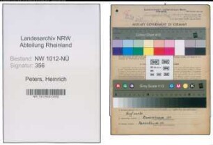 Entnazifizierung Heinrich Peters , geb. 13.09.1906 (Landwirt)