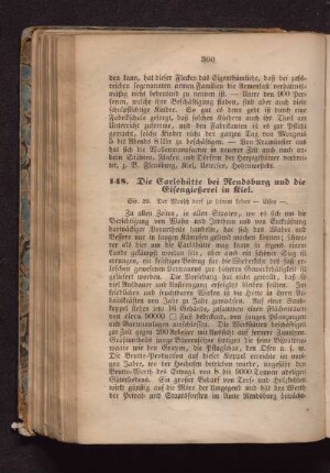 148. Die Carlshütte bei Rendsburg und die Eisengießerei in Kiel.