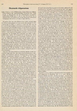 469-473 [Rezension] Gottes Friede den Völkern