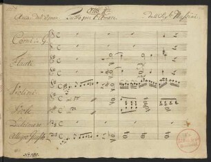 Tutto per amore. Auszüge; T, orch
