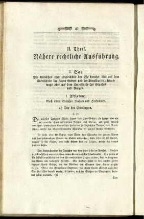 II. Theil. Nähere rechtliche Ausführung.