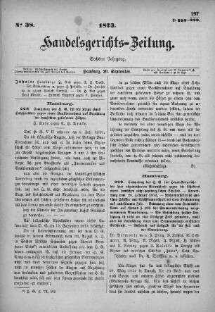 No. 38. 20. September 1873