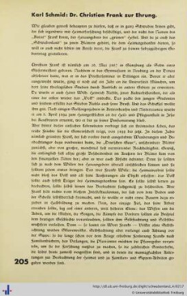 Dr. Christian Frank zur Ehrung.