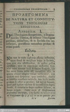 Prolegomena De Natura Et Constitutione Theologiae Exegeticae