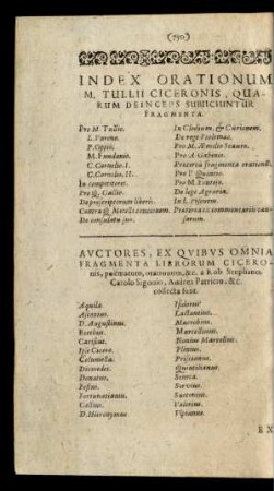 Auctores, Ex Quibus Omnia Fragmenta Librorum Ciceronis, ...