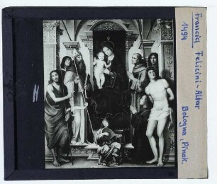Francia, Thronende Madonna mit Kind (Bologna Pinakothek 583)