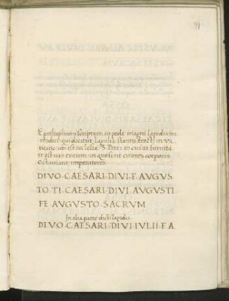De notis publica auctoritate approbatis ad Iacobum Ammannati cardinalem (Fortsetzung nach Einschub)