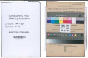 Entnazifizierung Hildegard Lachtrup , geb. 05.07.1911 ()