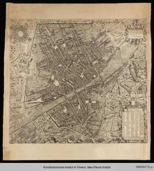 Plan der Stadt Florenz