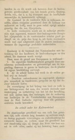 De arbeid onder het kultuurstelsel