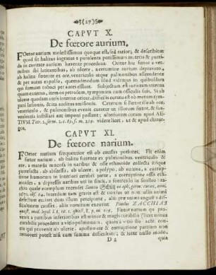 Caput XI. De foetore narium.