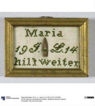Maria hilft weiter. 1914. J.L.
