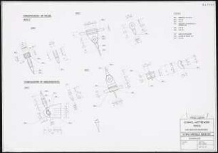 Sporthalle, Berlin Schinkelwettbewerb 1992: Seilanschlüsse: Details 1:10