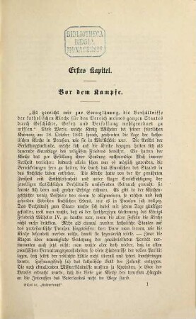 Geschichte des "Kulturkampfes" in Preußen : in Aktenstücken dargest.
