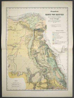 Geognostische Karte Von Aegypten
