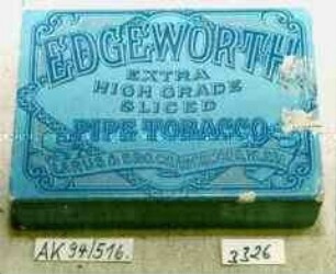 Pappschachtel für "EDGEWORTH EXTRA HIGH GRADE SLICED PIPE TOBACCO LARUS UND BRO.CO. RICHMOND, VA.USA"