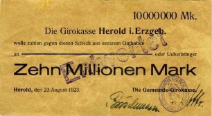 Zehn Millionen Mark