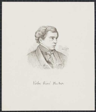 Icones Professorum Marpurgensium — Bildnis des Victor Aimé Huber (1800-1869)