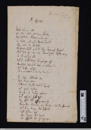 Der Einzige - Homburg.G,14-15 : [StA 2,153/743]