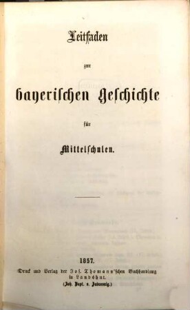 zur bayerischen Geschichte für Mittelschulen ...