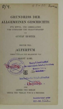 Teil 1: Altertum