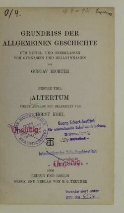 Teil 1: Altertum