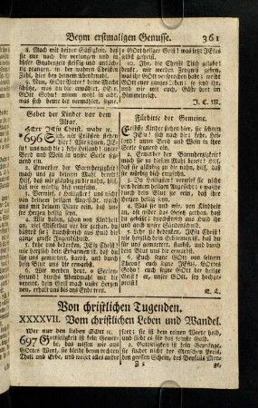 361-377, XLVII. Vom christlichen Leben und Wandel