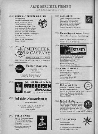 Alte Berliner Firmen