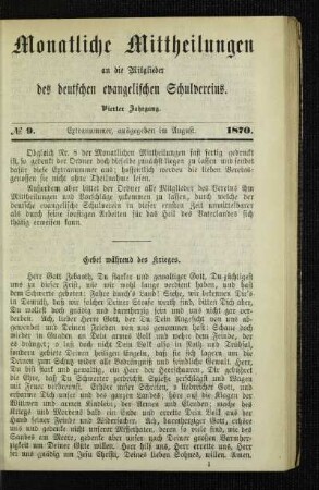 Gebet während des Krieges