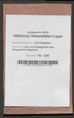 Erblasser: Böse, Johann Stephan; Erblasser: Böse, Anna Maria, geb. Lackmann: