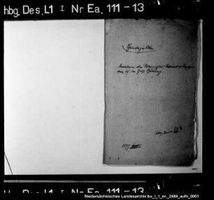 Inventarium des Silbergeschirrs auf Haus Bückeburg