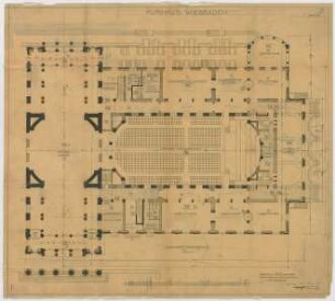 Thiersch, Friedrich von; Wiesbaden; Kurhaus - Grundriss EG