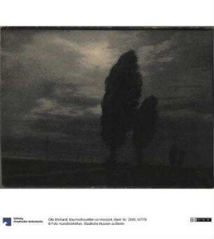 Baumsilhouetten vor Horizont