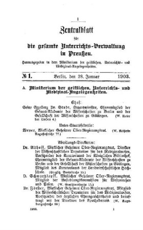 Ministerium der geistlichen, Unterrichts- und Medizinal-Angelegenheiten