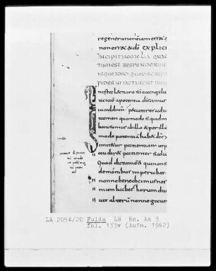 Augustinus, In Johannem evangelistam tractatus 22-54 — Initiale I, Folio 133 verso